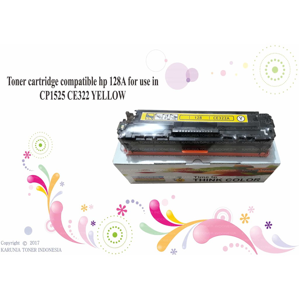 Toner cartridge compatible hp 128A for use in CP1525 CE323 YELLOW