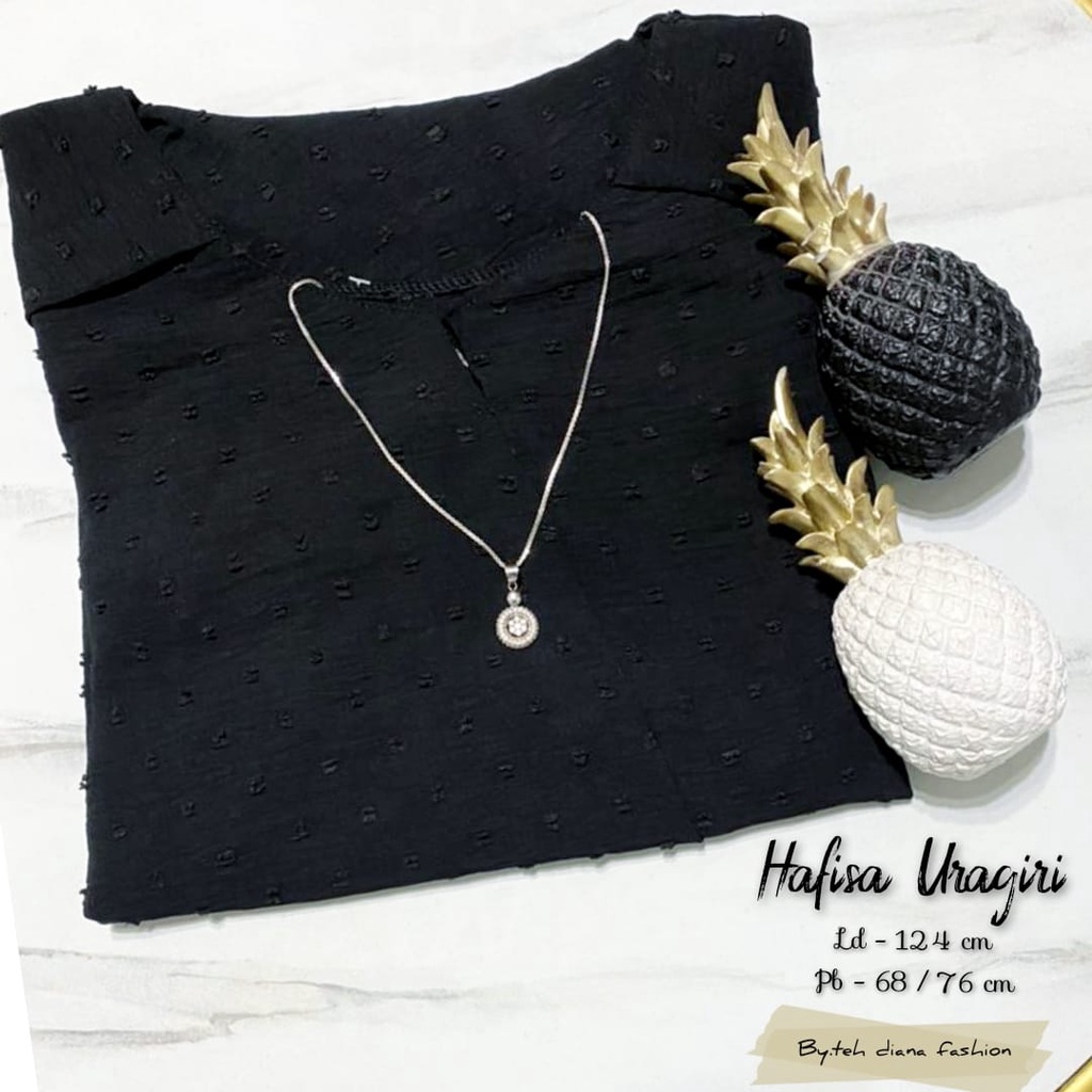 Atasan Wanita Jumbo / Baju Atasan Wanita Jumbo / Blouse Wanita Jumbo Hafisa Crinkle Doty Import Hight Quality Ld 124-8