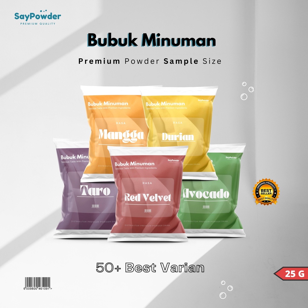 minuman bubuk sachet tester varian rasa buah premium 25gr serbuk minuman aneka rasa buah bubuk minuman rasa powder minuman