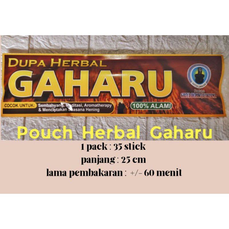 ASLI GAHARU HERBAL Dupa Buhur Gaharu Stick Romaterapi