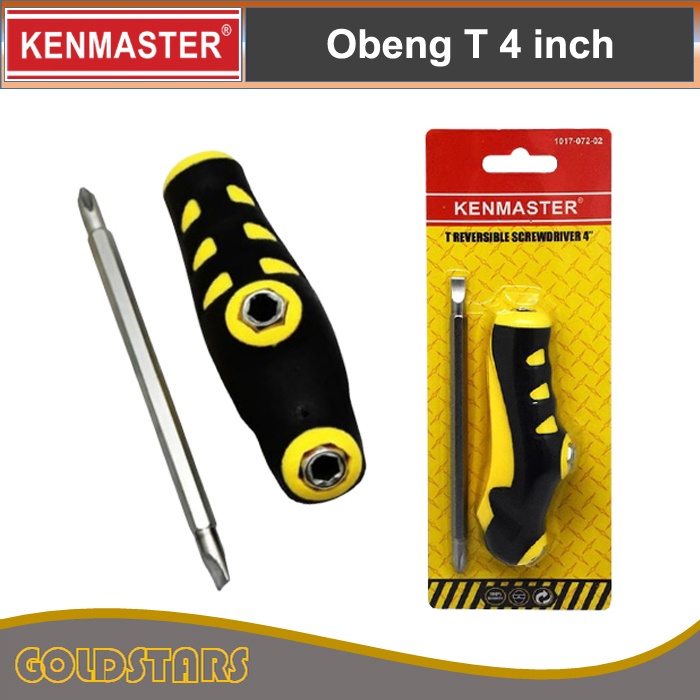 Obeng T Sok 4 inch Kenmaster Obeng Bulak Balik / Obeng Min Plus