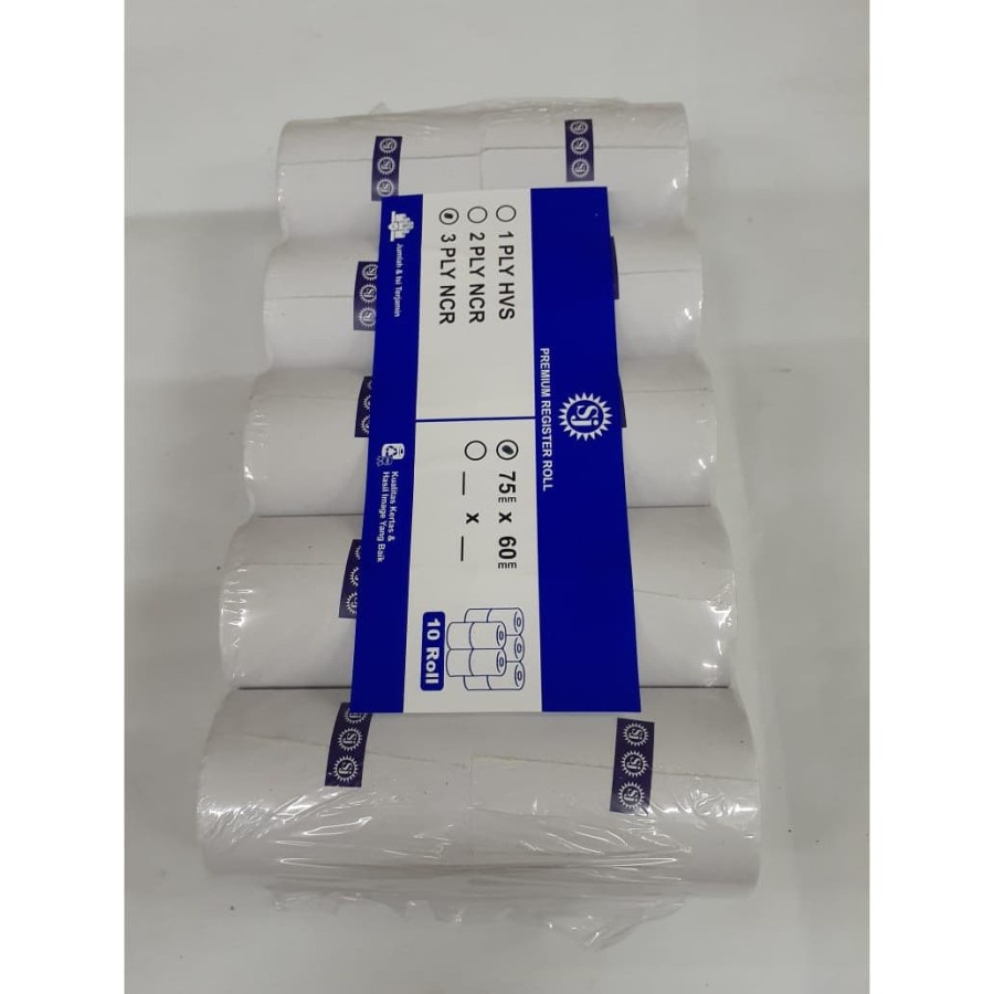 

KERTAS TELSTRUK TELLSTROKE SJ NCR 75x60mm 3 PLY (10roll)