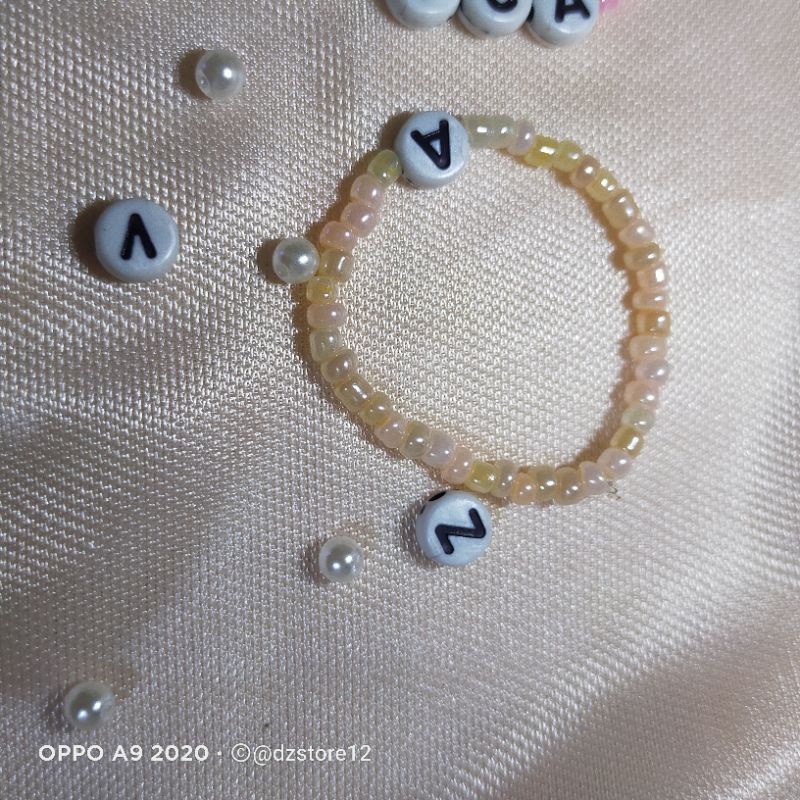 Gelang Anak Bayi Gelang Korea Manik bisa tambah nama inisial