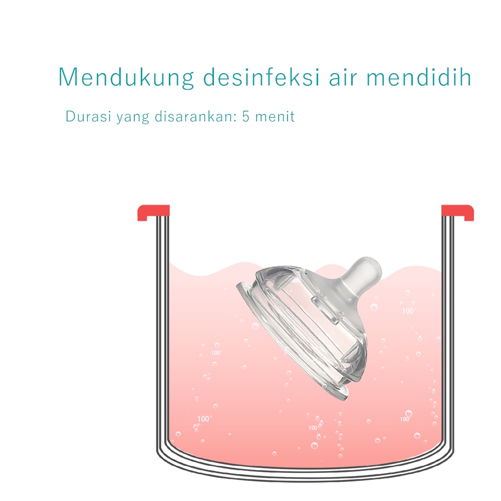 Ivorybaby PIKO BELLO dot wide neck BPA FREE dot bayi dengan sedotan