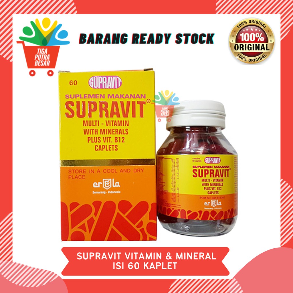 SUPRAVIT MULTIVITAMIN MINERALS ISI 60 KAPLET