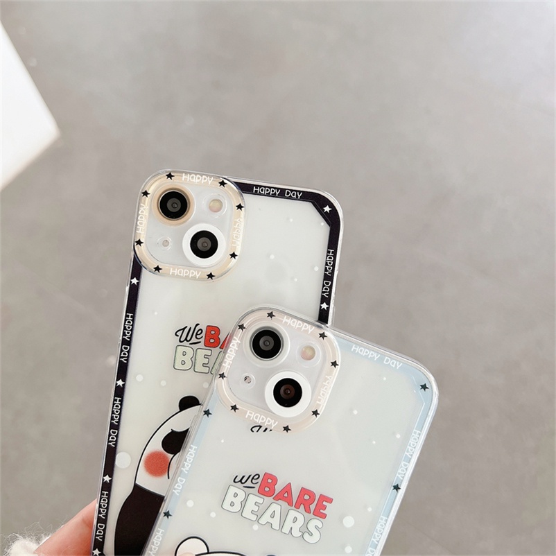 (Ready Stock) Casing Soft Tpu Case Compatible for iPhone 11 Pro Max iPhone 14 13 12 Pro Max X XR XS SE 2020 Max 7Plus 8Plus 8 7 Plus Cute Duck Couple Translucent TPU Soft Silicone Anti-dirty Protective Phone Case