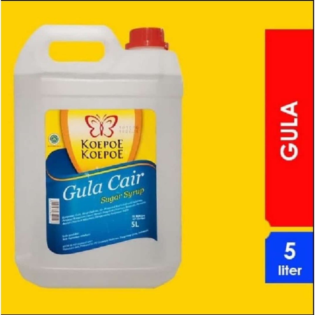 

gula cair koepoe 5 liter / fruktosa / fructose syrup / simple syrup original 5 liter