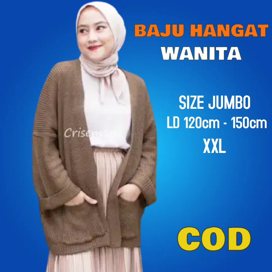 Baju Kardigan Luaran Pakaian Suwiter Suiter Rajut Jumbo Wanita Import Kekinian Terbaru Jawa Timur
