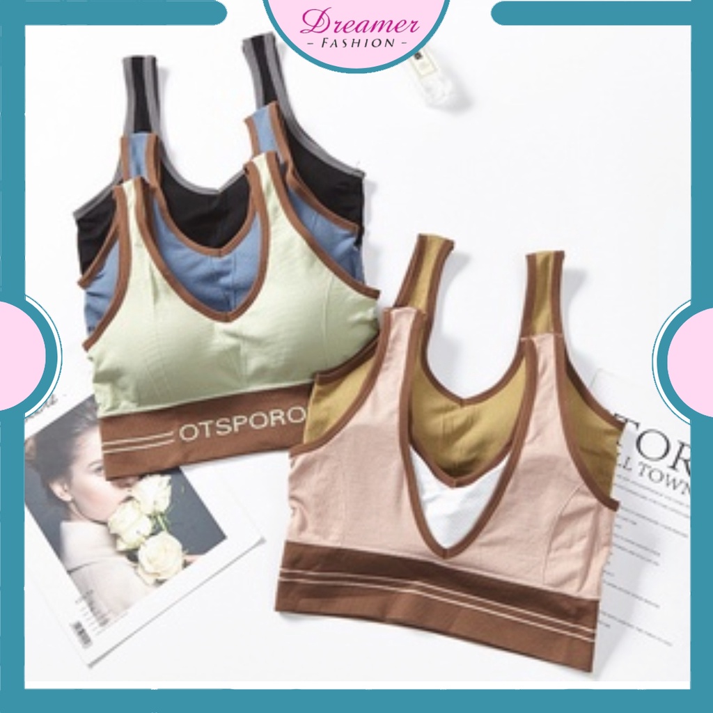 DF BR124 Sport Bra Yoga Gym Bra otsporos Wanita Korea Fashion Push Up Tanpa Kawat Import