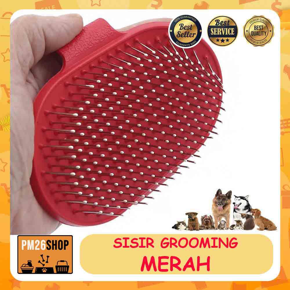 Sisir Sikat Mandi Anjing Kucing Sisir Sikat Grooming Kucing Anjing