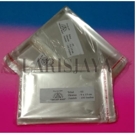 

BANYAK DIBURU!!! Plastik OPP 9x13 cm Seal/Lem