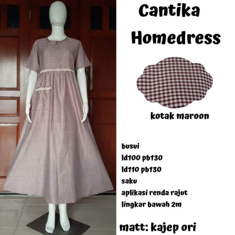 Daster Homedress Katun Jepang Original Ori Tokai Variasi Renda