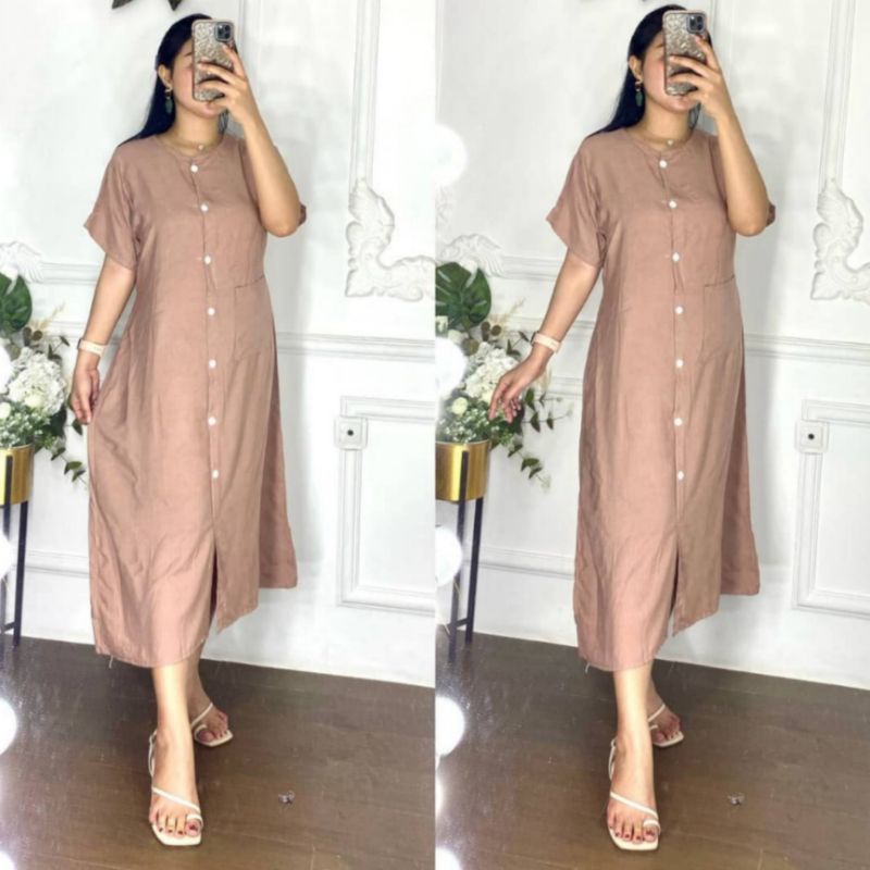 Daster Andin Polos Katun Rayon Adem dan Tebal