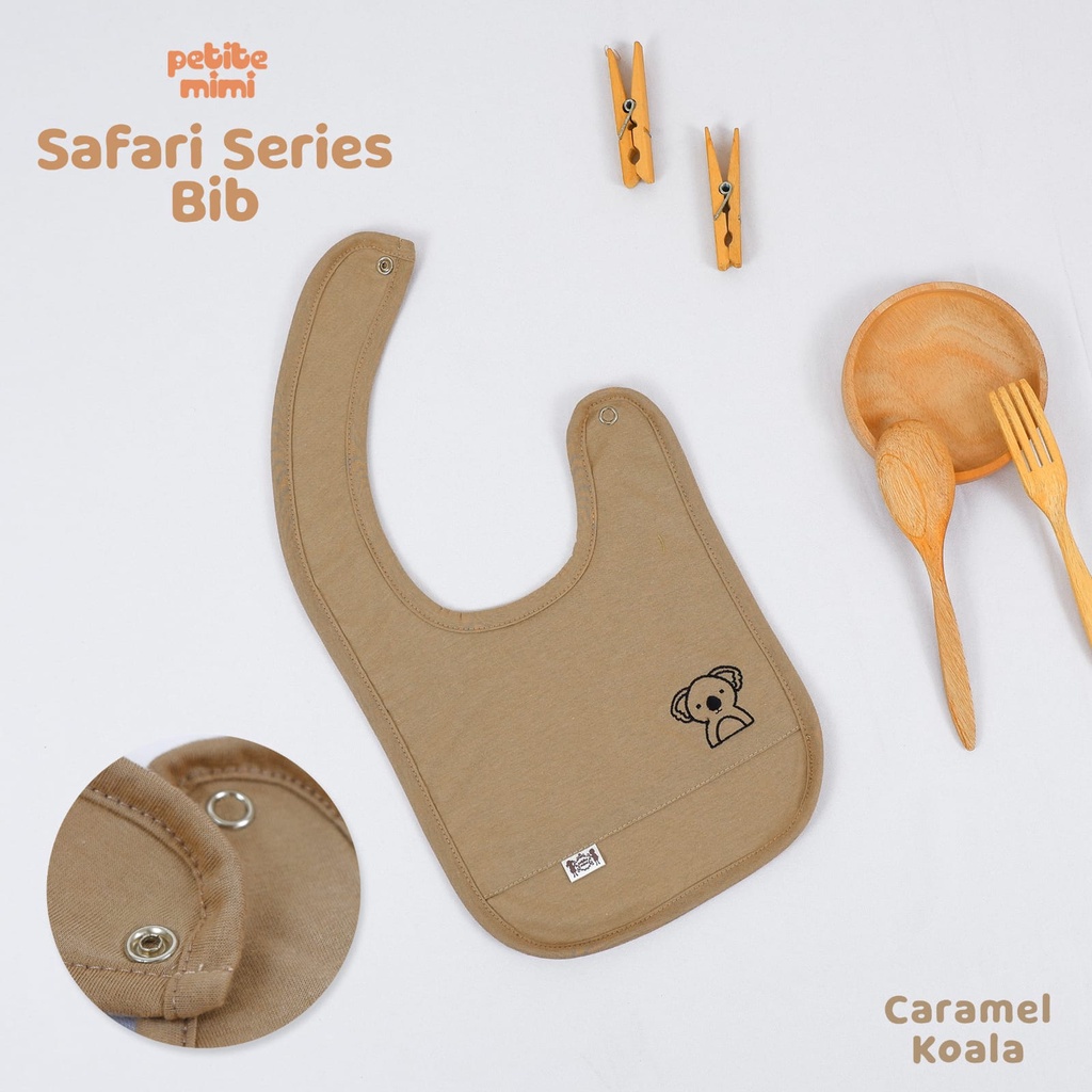 Petite Mimi Safari Series Bib Celemek Makan Bayi