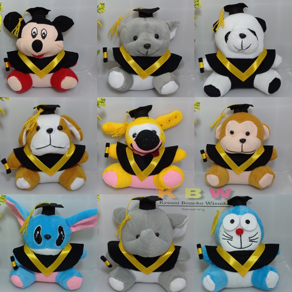 100% ORIGINAL Realpict Boneka Wisuda bear mini ukuran 15 cm boneka wisuda mini pakai toga Murah untuk kado wisuda/bucket/souvenir boneka toga