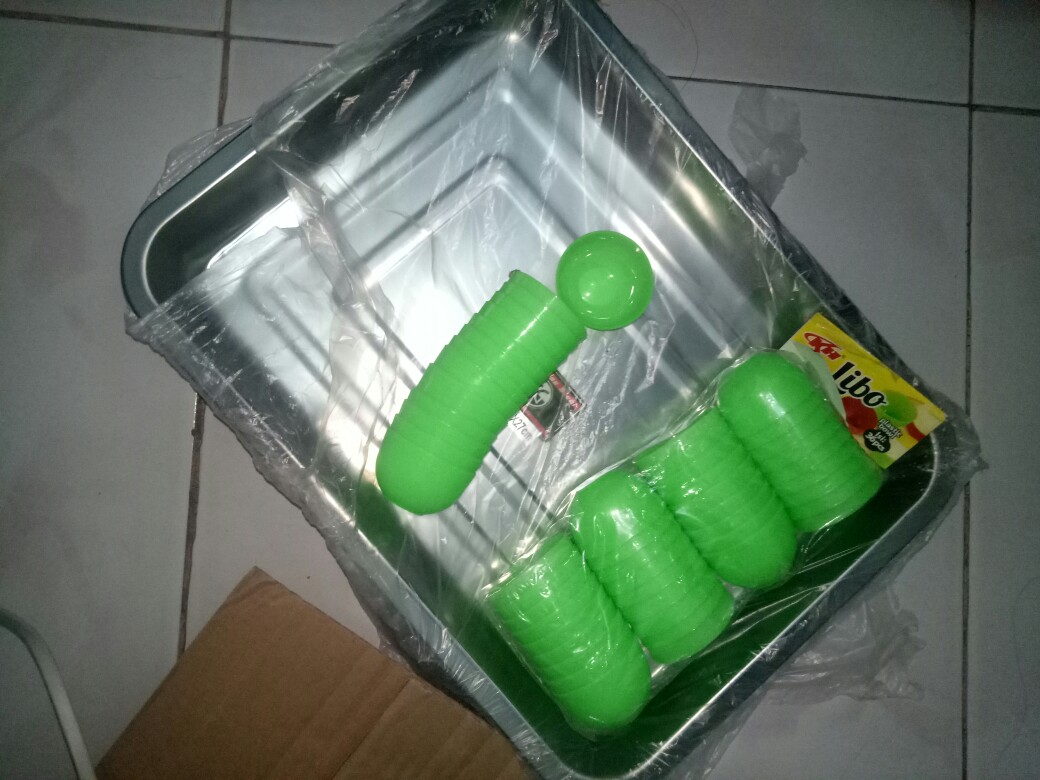 Nampan Stainless Steel Nampan Makan Kotak Besar Kecil 555 Alat Prasmanan Murah Baroque Mart