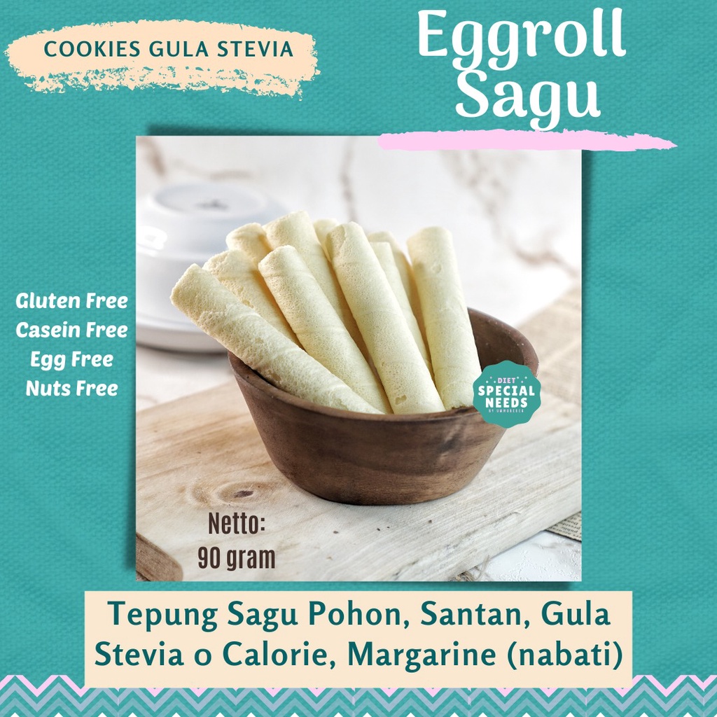 

Eggroll Sagu - Egg Free, Gluten Free - Diet Special Needs