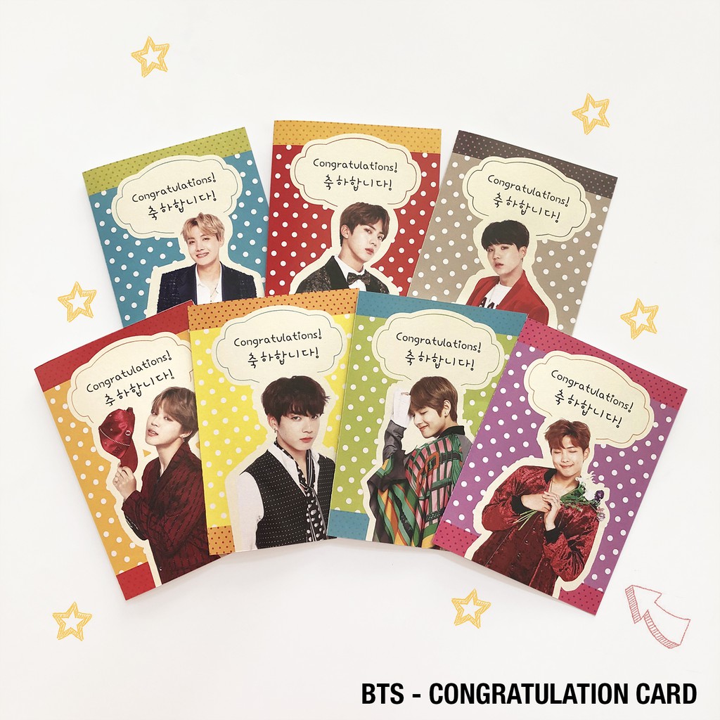 Lab Bts Congratulation Card Kartu Ucapan Selamat Shopee Indonesia