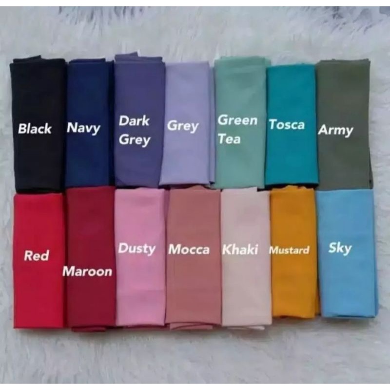 Hijab Jilbab Bergo Maryam 95x115 Tali Jumbo Syar'i Diamond Murah