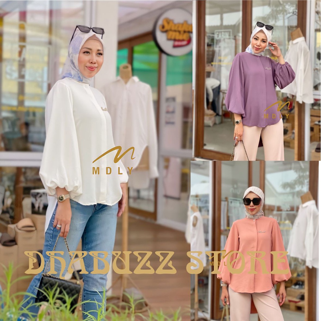 BAJU ATASAN TUNIK WANITA ORIGINAL TERBARU  SELENA BLOUSE by MDLY