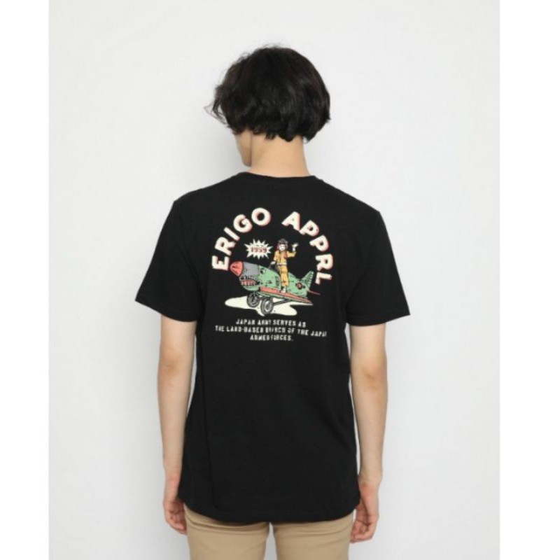 Kaos baju distro ERIGO Nikon Army Black