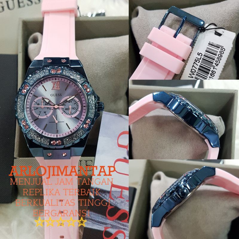 Jam Tangan Wanita Guess Original W1053L5 set box ori