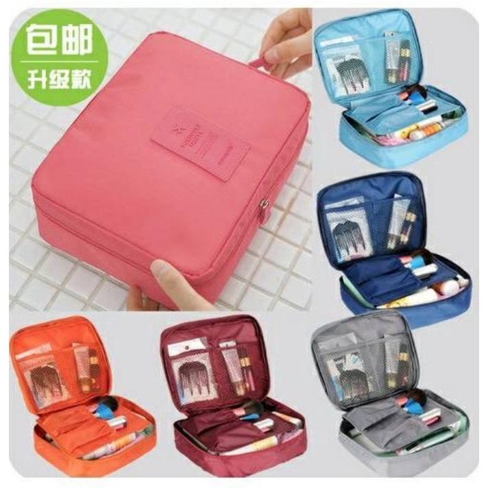 Tas Kosmetik Korea POLOS Korean Monopoly Bag Ver.2 / Tas Make Up Bag Pouch Travelling Organizer