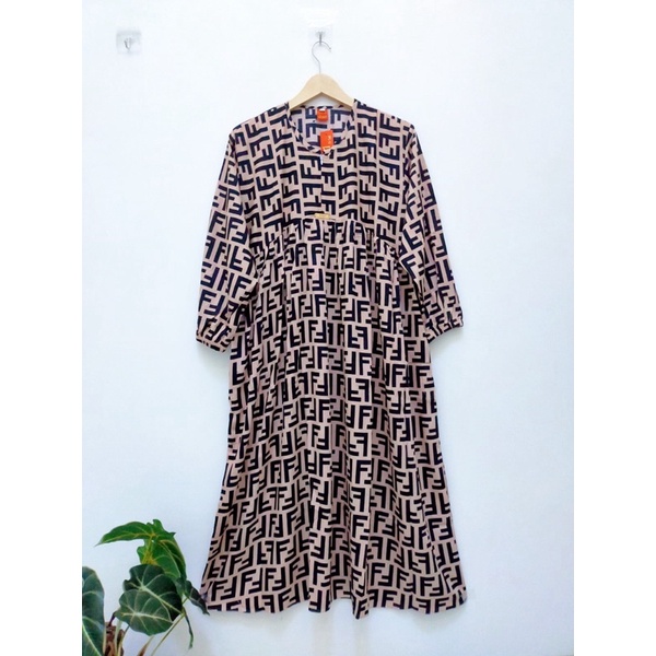 MIDI DRESS RAYON/MIDI DRESS WANITA TERBARU/MIDI DRESS VIRAL/JUMBO/KEKINIAN/BAHAN JATUH/ADEM/COD/VIRAL/TUNIK/GAMIS WANITA