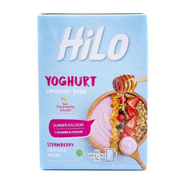 

HILO Yoghurt Smoothie Bowl 240gr - Strawberry Granola Raisin 8x30gr