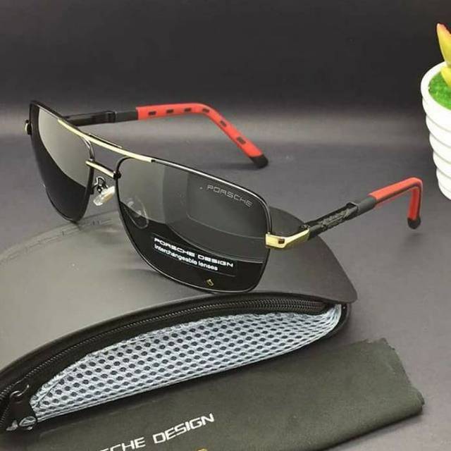 KACAMATA SUNGLASSES PRIA PORSCHE DESIGN 8724 PREMIUM LENSA POLARIZE MEWAH.
