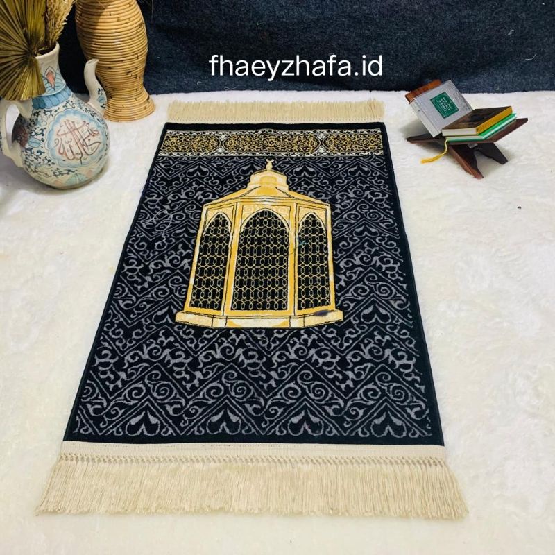 sajadah karpet kiswah Ka'bah sajadah Turkey sajadah Turki hitam sajadah tebal karpet ukuran besar