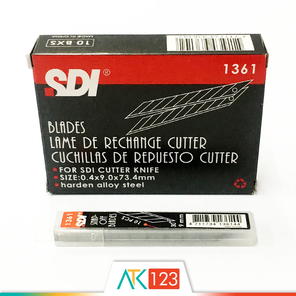 

Isi Cutter / Spare Blades SDI No. 1361 (9 mm, 30 Derajat)