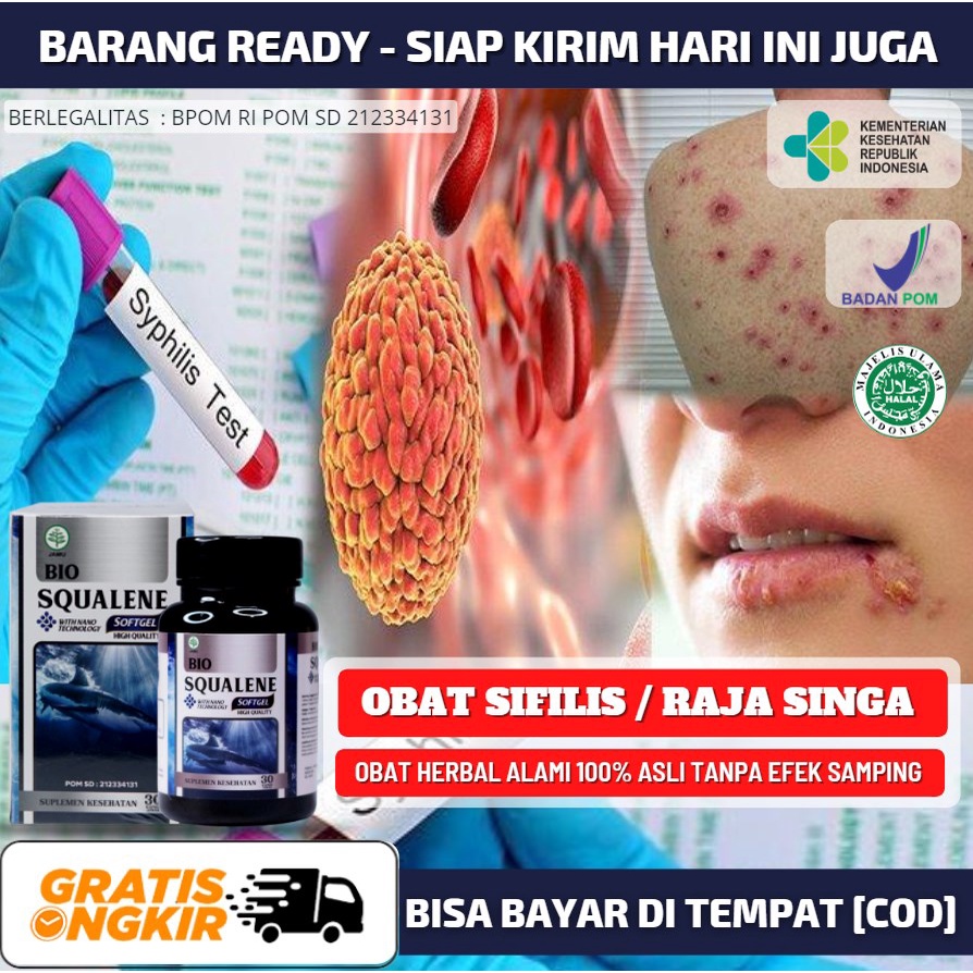 Obat Sifilis / Raja Singa 100% ASLI Herbal - Obat Luka di Penis, Luka Tidak Nyeri, Ruam Merah di Bad