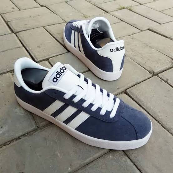 adidas vl court blue white original