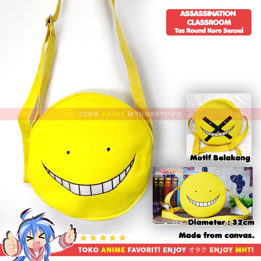 Tas Selempang Anime Assassination Classroom Ansatsu Kyoshitsu Koro Sensei Face