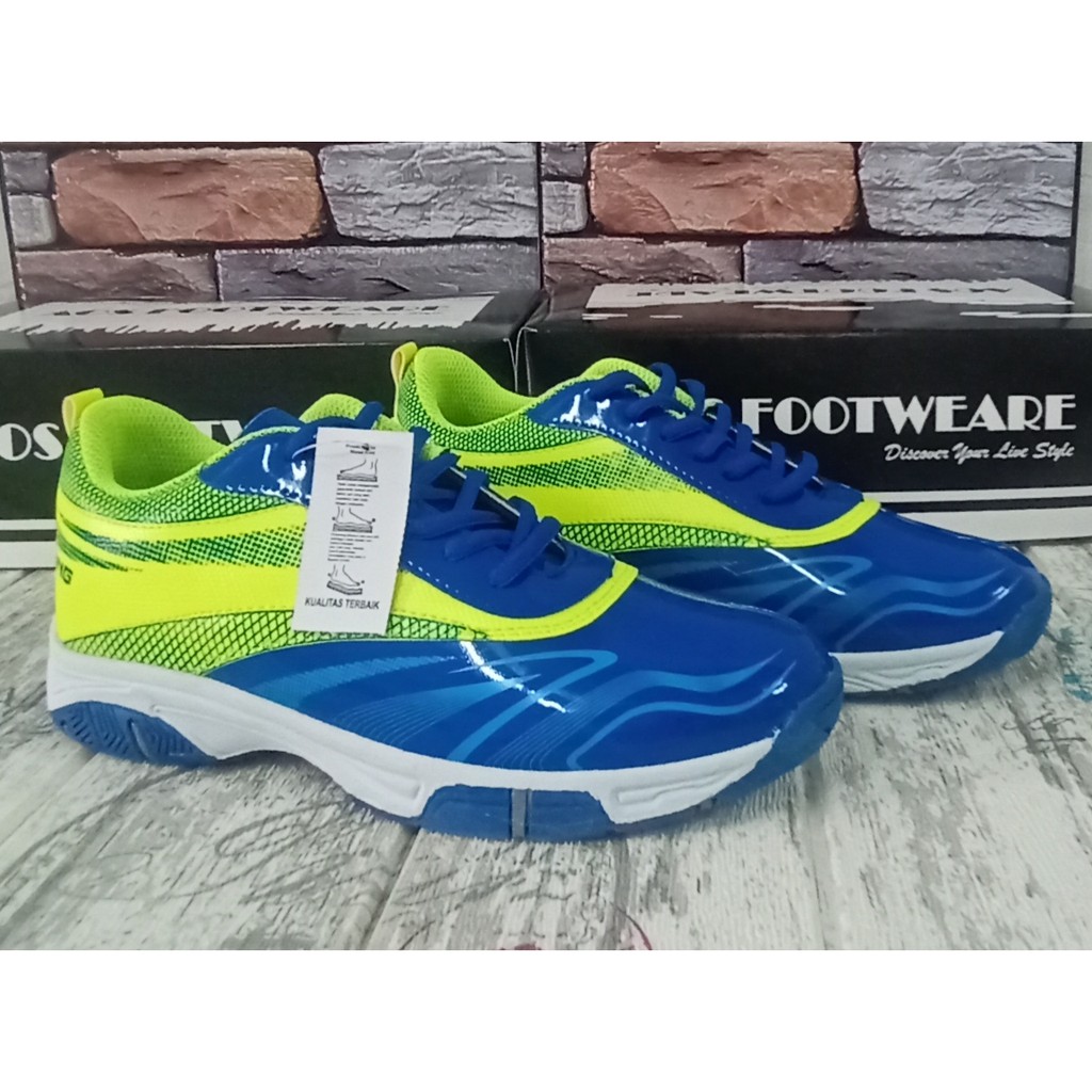 SEPATU BADMINTON LINING SL002 BLUE GREEN PRIA / WANITA
