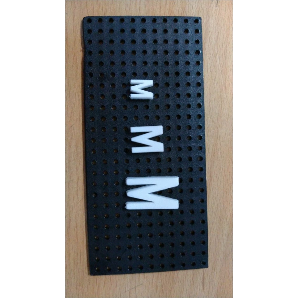 

Huruf angka Plastik Papan Rate/Moviboard Uk, 3/4 inch (2 cm)