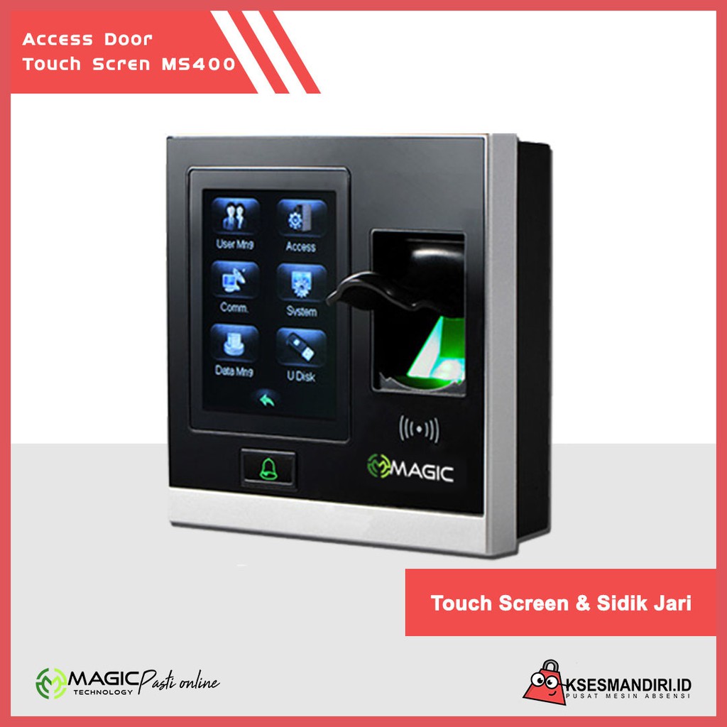 Fingerprint Mesin Absensi Access Magic MS400 Touch Screen Sama SF400