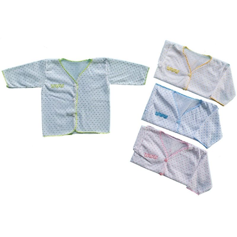 Baju bayi Lengan panjang polkadot ( 3pcs )