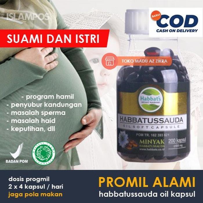 HABBATS PROMIL / Habbatussauda Oil Soft Capsule Promil / Penyubur Kandungan