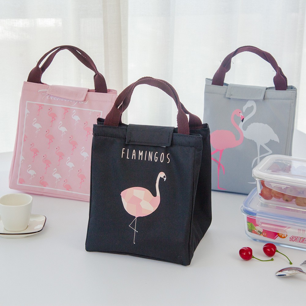 [Brandedbaby] TAS BEKAL FLAMINGGO / LUNCH BAG / COOLER BAG / TAS PIKNIK ANAK SEKOLAH / KERJA KANTOR