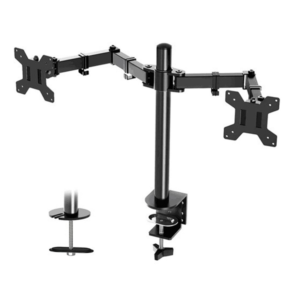 Bracket Monitor Desk Mount Dual Stand Arm Monitor up to 27inch