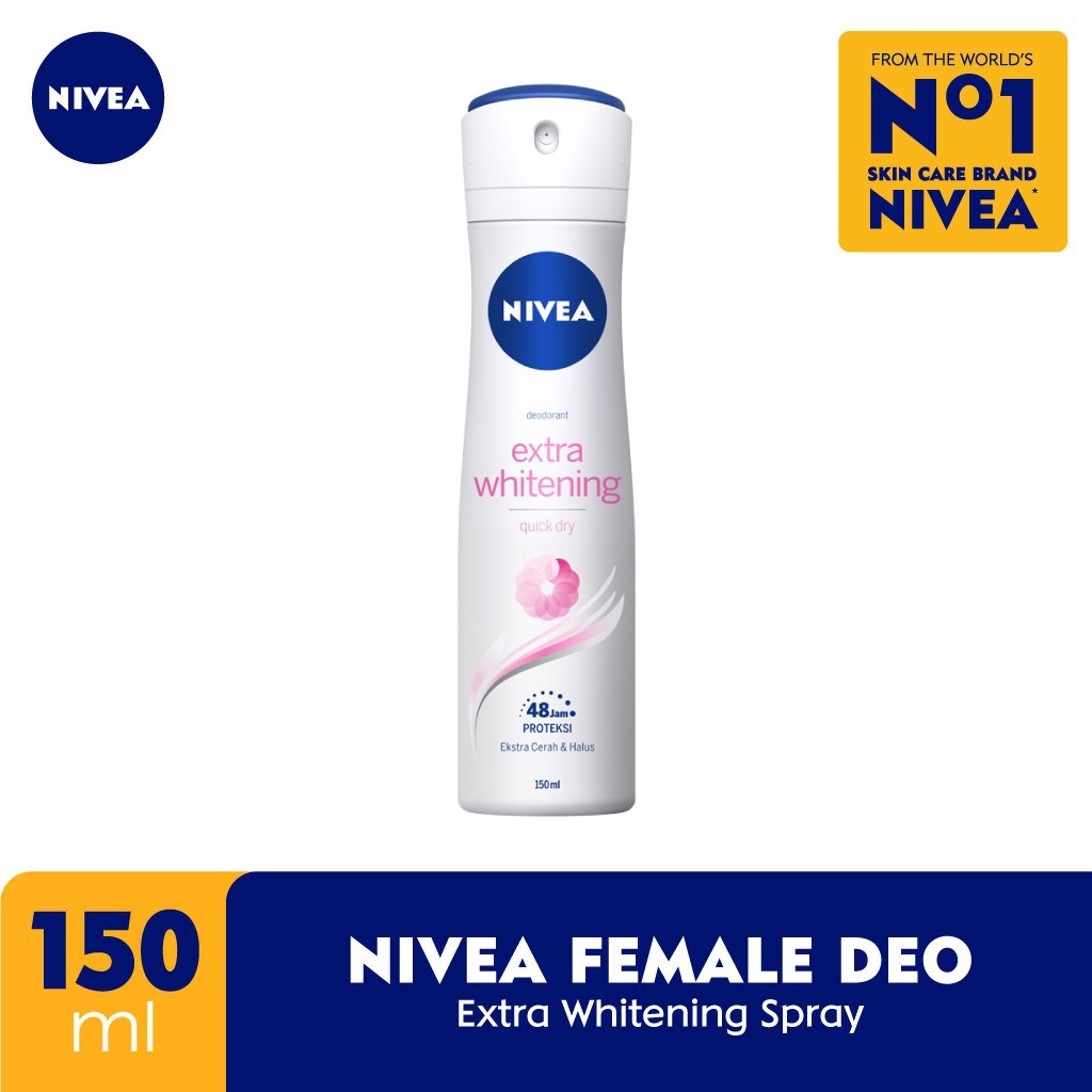 Nivea Deodorant Spray / Extra Whitening / Dry Comfort / Pearl &amp; Beauty / Hijab Fresh