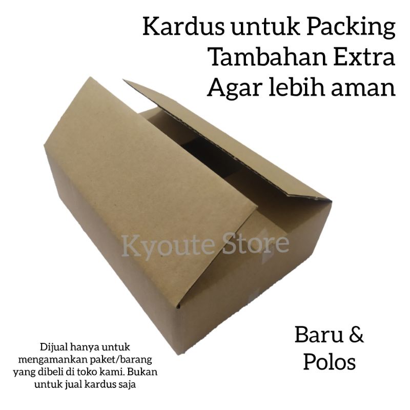 

Kardus Box Baru Polos Sebagai Packing Extra Tambahan Melindungi Barang Paket Pesanan