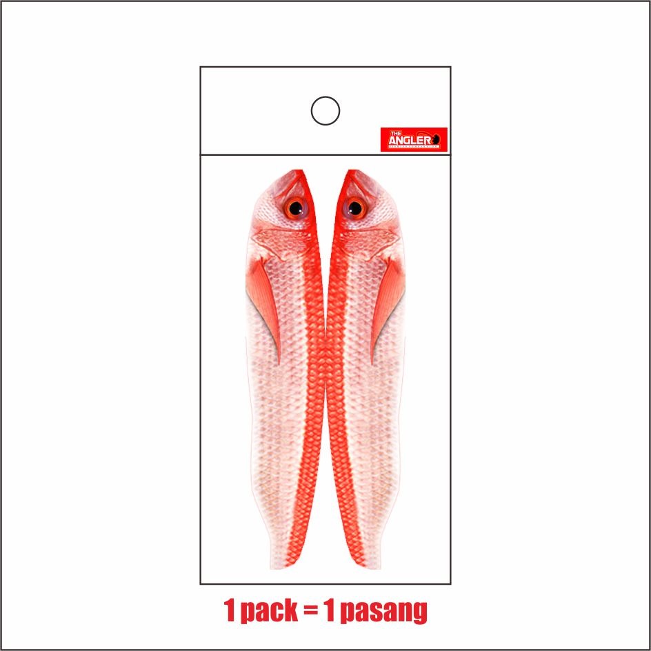 Dragmetal Slim Red Snapper Water Slide Decal Metal Jig 20g 40g 60g