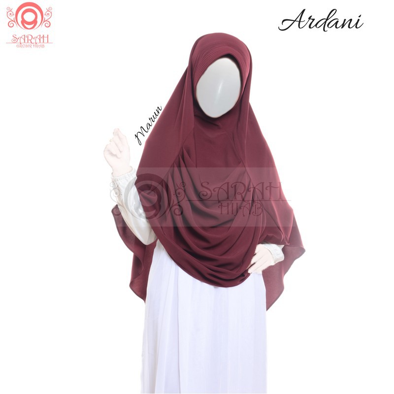 Khimar Ardani,  khimar syar'i pet antem, khimar jumbo , grosir jilbab syar'i BY SARAH HIJAB