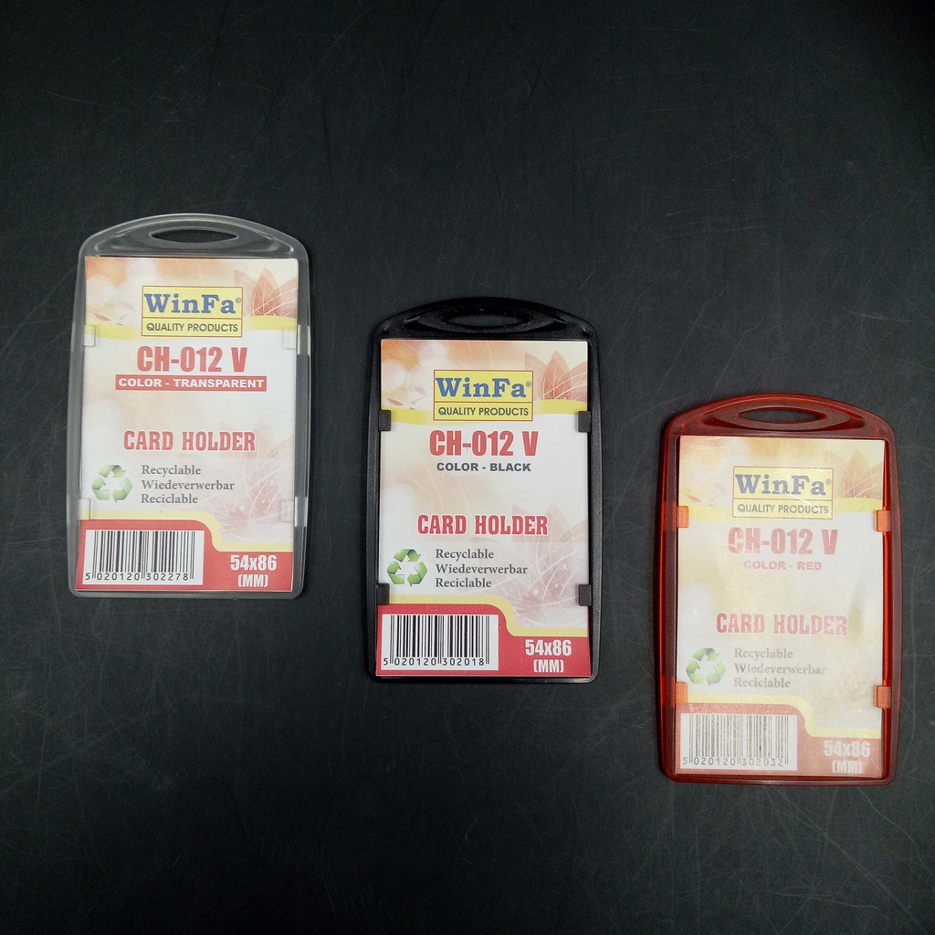 

CARD HOLDER FOR ID CARD VERTCAL - CH 12