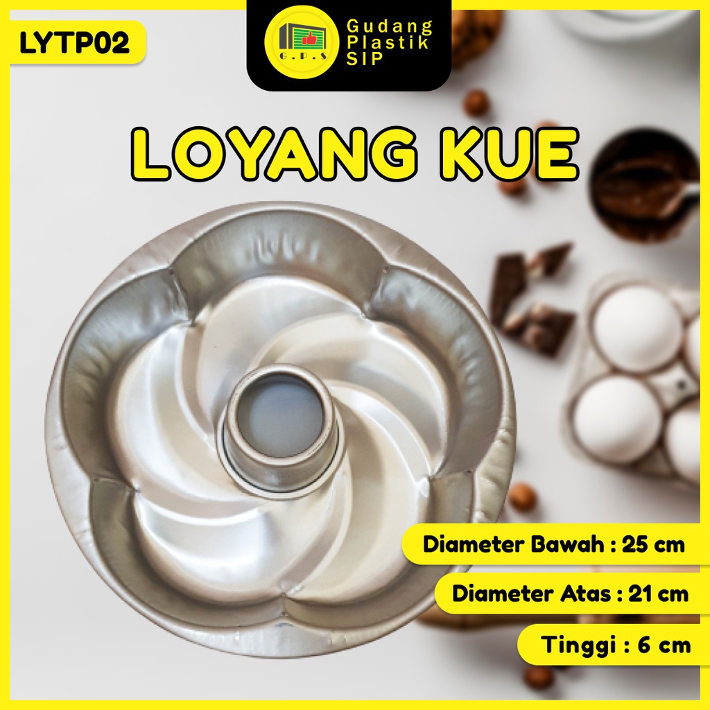 Loyang Press Cetakan Tulban Tanpa Sambungan Tipe Bunga LYTP02