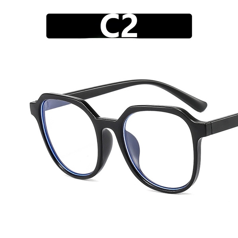 (YUZHU) COD Kacamata Fashion Korea Anti Cahaya Biru Irregular Retro Jelly Color Glasses untuk Wanita/Pria