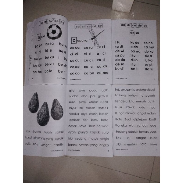 buku lancar membaca paket 4 buku 1a,1b,2a,2b 32 halaman (16x24cm)